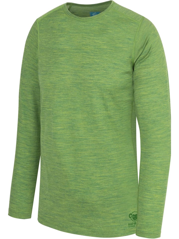 Normani Outdoor Sports Kinder Merino Langarm Broome in Grün günstig kaufen