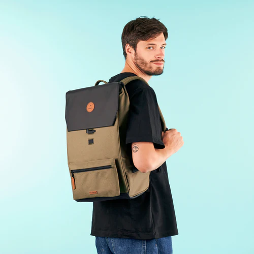City Deva khaki backpack