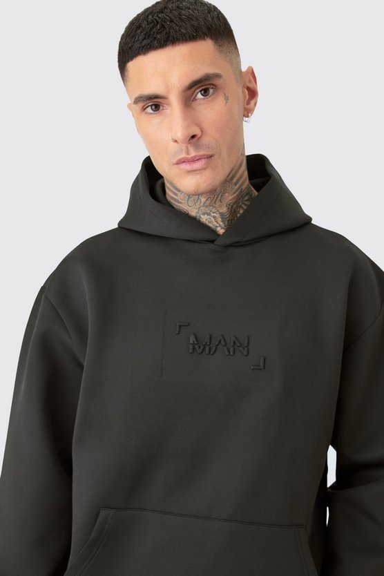 Tall kastiger Oversize Scuba Hoodie