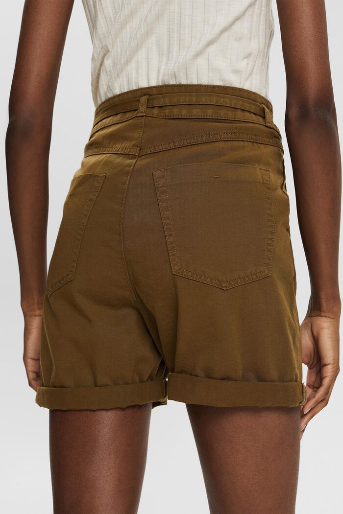 Highwaist-Shorts aus 100% Pima-Baumwolle