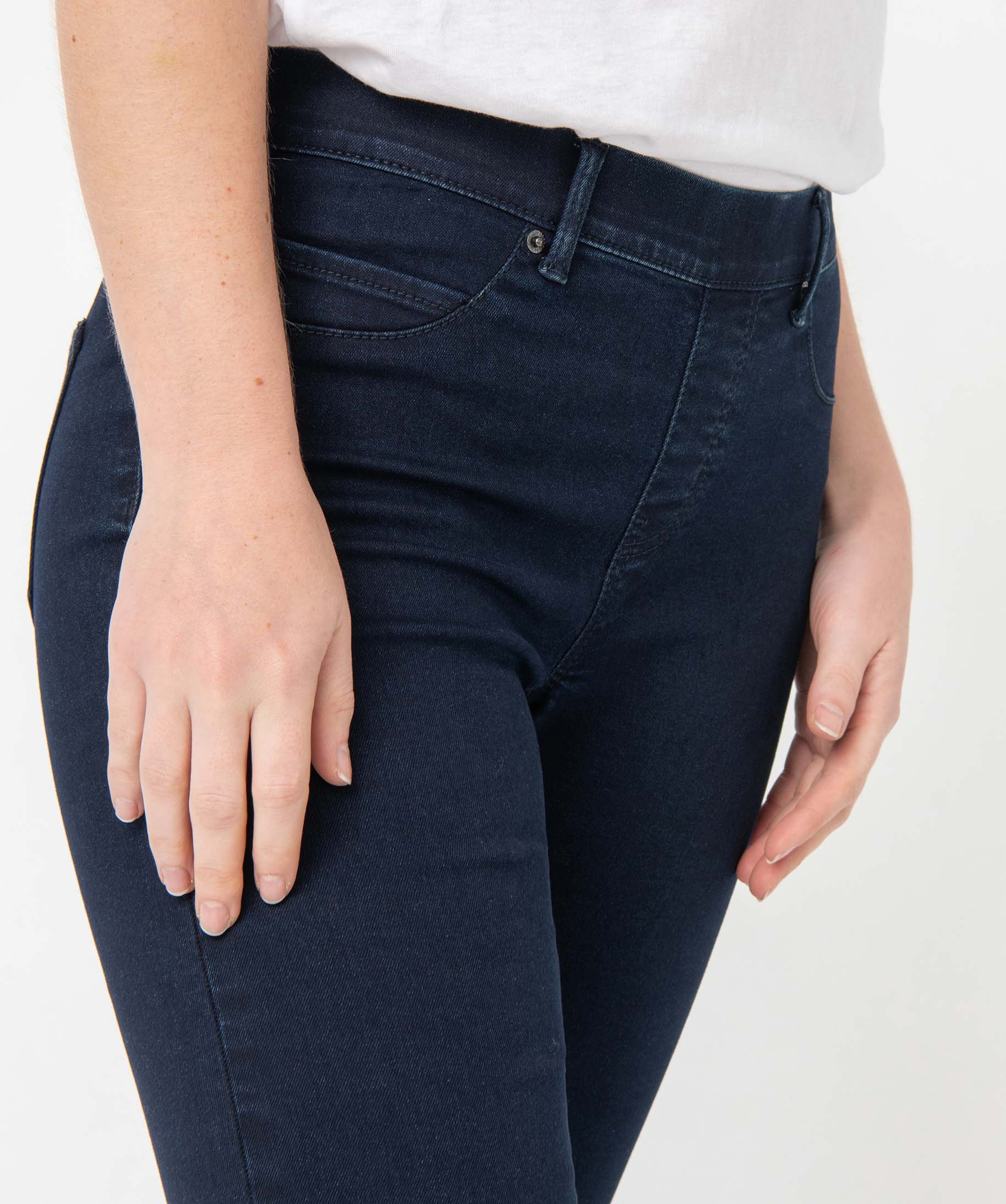 Jegging femme avec coutures contrastantes blue black | GEMO