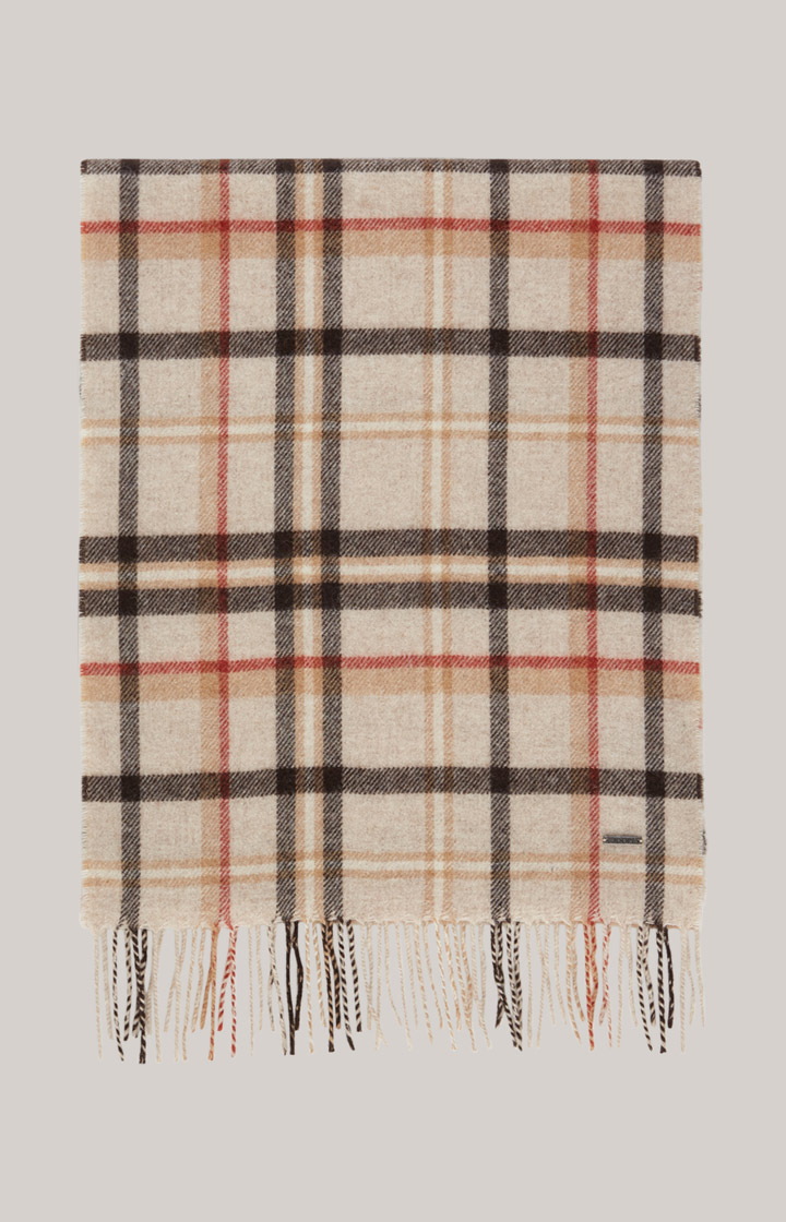 Schal Lamazi in Beige/Rot gemustert