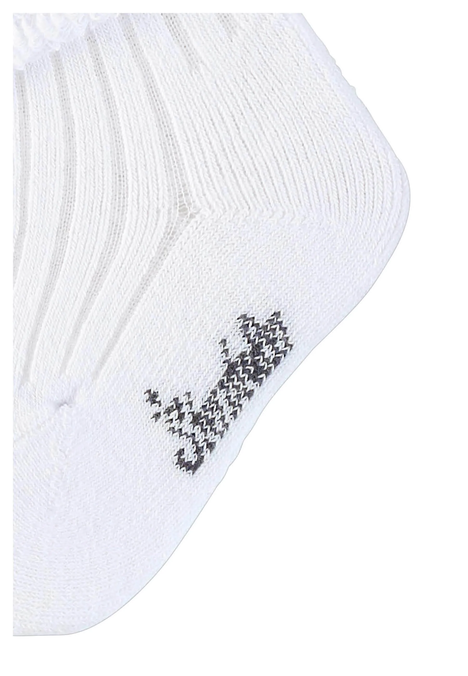 Babysocken uni mit Rippstruktur, Vollplüsch innen
