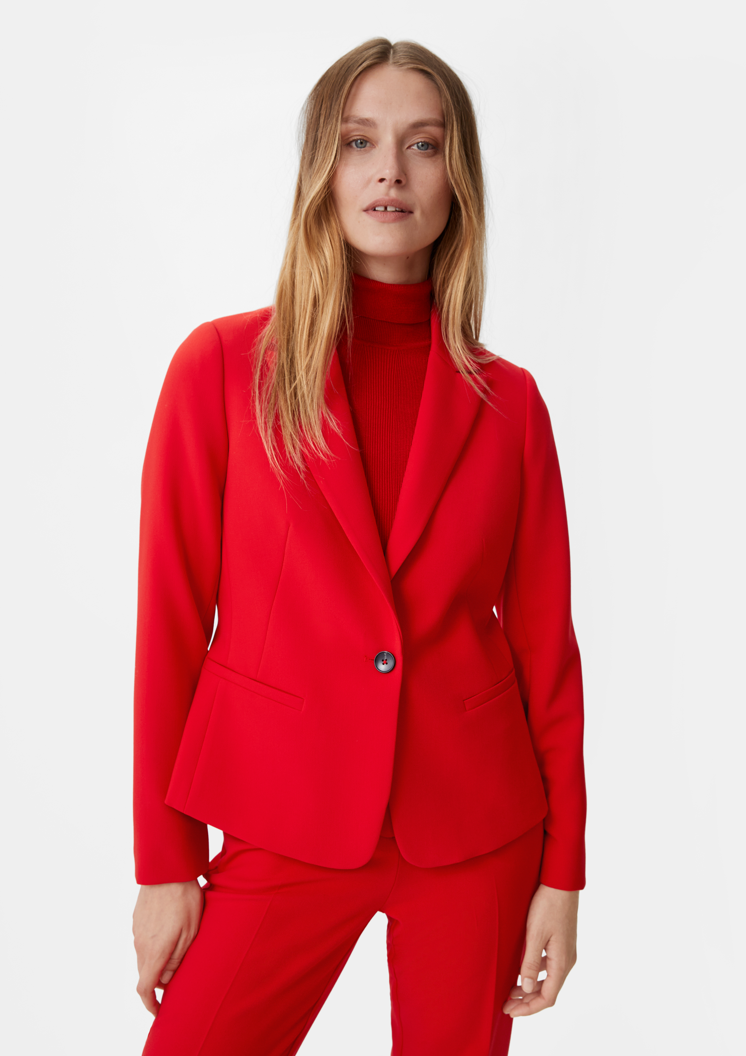 Blazer mit leichtem Futter - chilirot