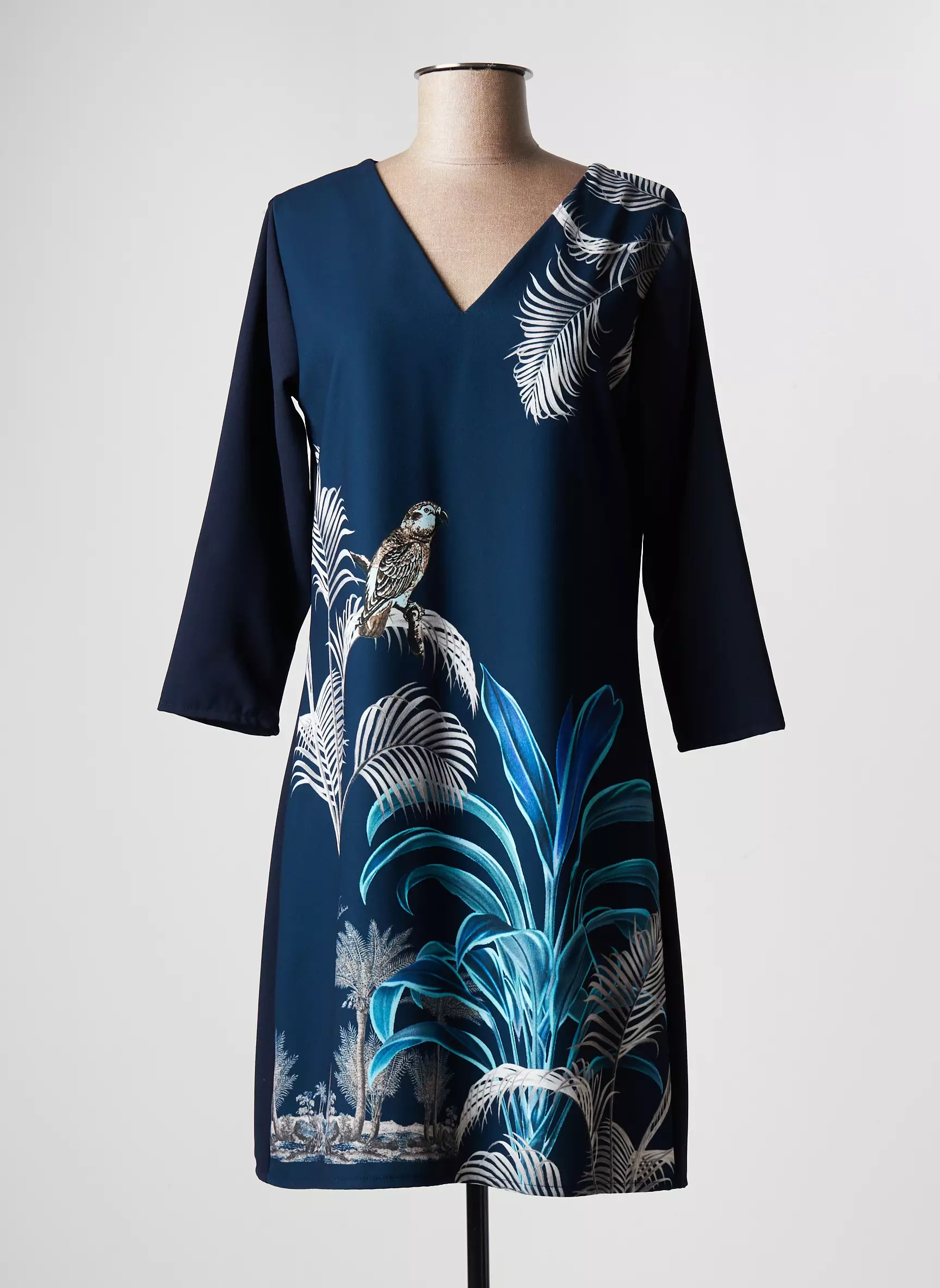 Rose De Fontaine Robes Mi Longues Femme couleur bleu