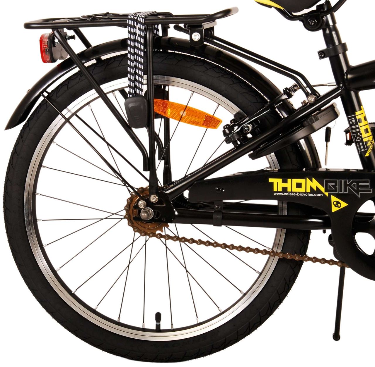 Volare Thombike Kinderfahrrad - Jungen - 20 Zoll - Schwarz Gelb - Zweihandbremsen