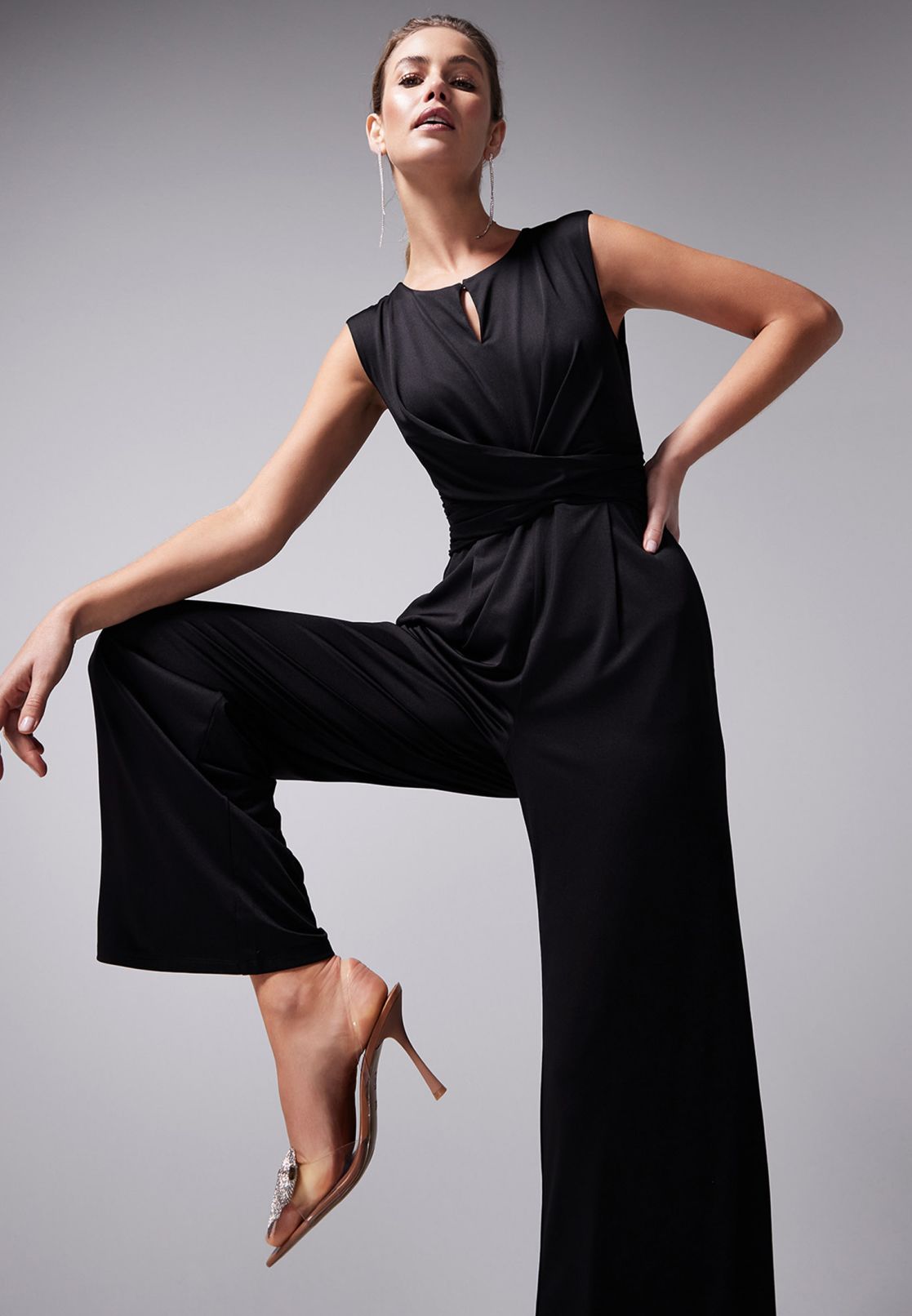 Jumpsuit mit Raffung