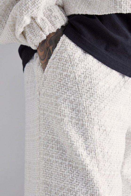 Tall Bouclee Jogginghose mit weitem Bein