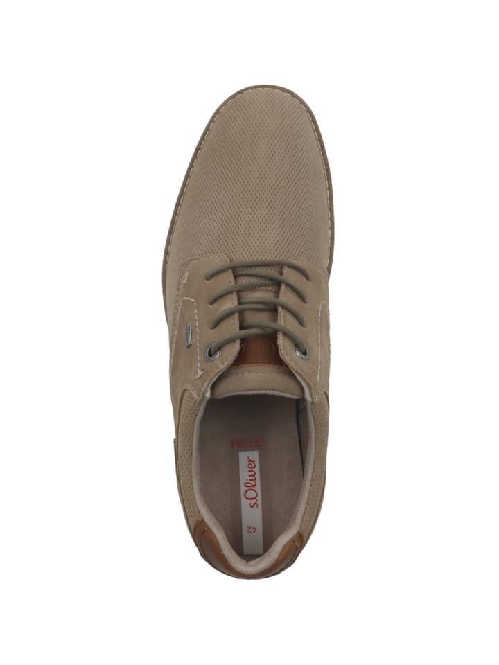 s.Oliver BLACK LABEL Schnürschuhe 5-13212-44 in beige günstig kaufen