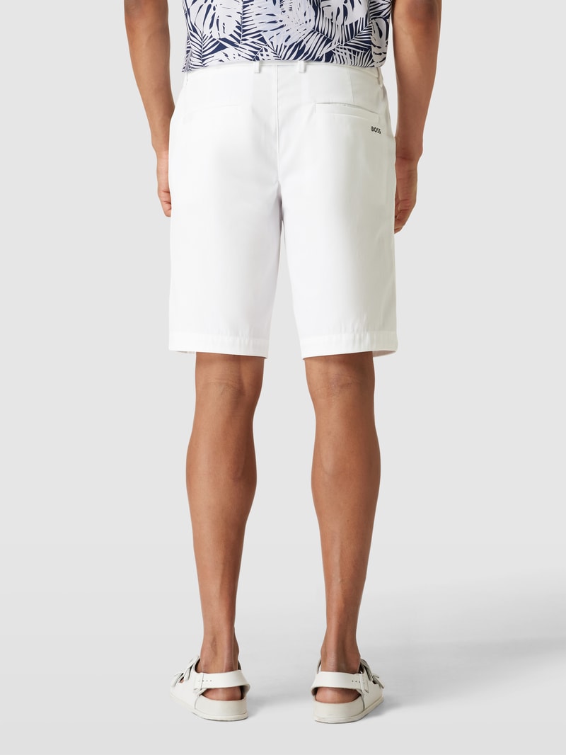 Bermudas mit elastischem Bund Modell 'Liem' in weiß