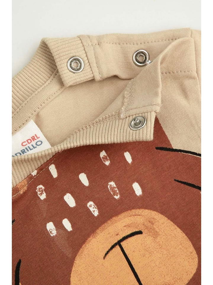Coccodrillo T-Shirt mit kurzen Ärmeln in beige günstig kaufen