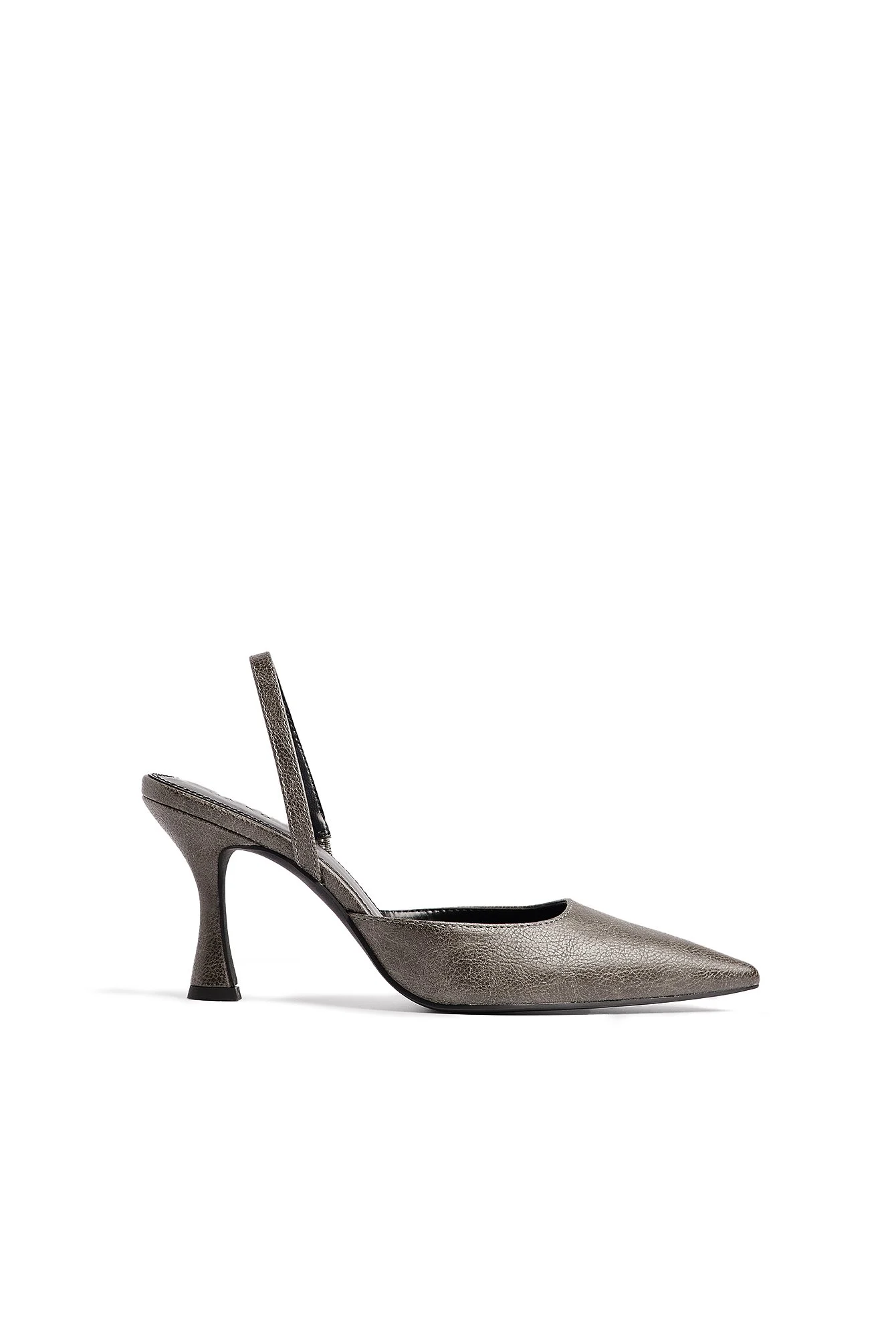 Schmale Sling-Pumps mit Sanduhrform