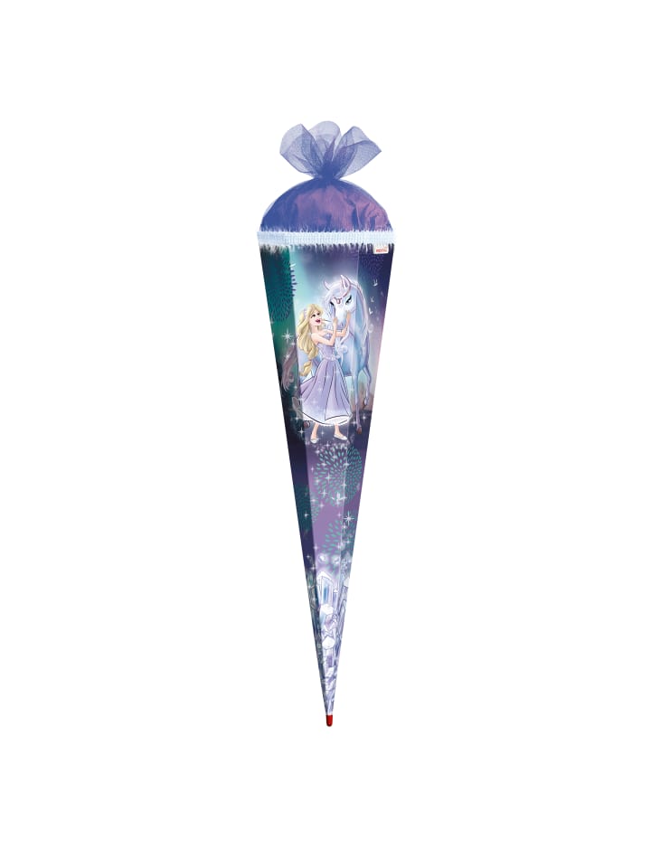 ROTH Schultüte groß Königin im Eis 85 cm, Glitter in Blau günstig kaufen onesize