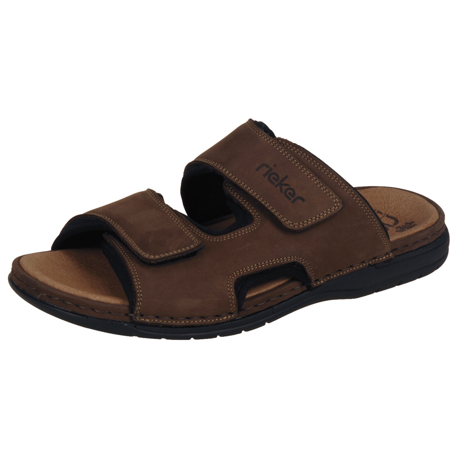 Rieker 25559, Pantoletten, Herren, Braun (Marrone/Schwarz)