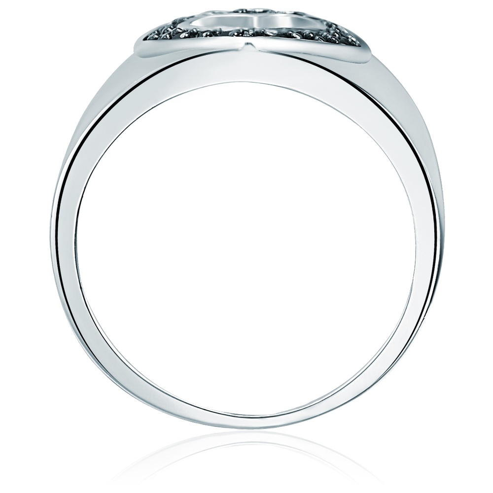 Rafaela Donata Bague en argent Coeur Argent sterling Oxyde de zirconium (CZ) en Argent Bague
