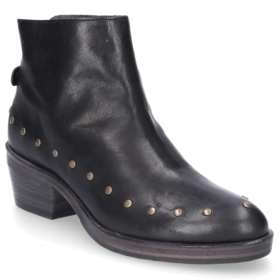 Fiorentini + Baker - Stiefeletten LEMMA BO Glattleder Nieten schwarz - schwarz