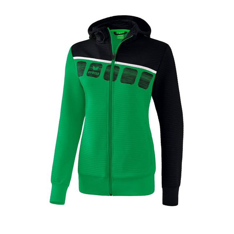 Erima 5-C Trainingsjacke Kapuze Damen Trainingsjacke Damen