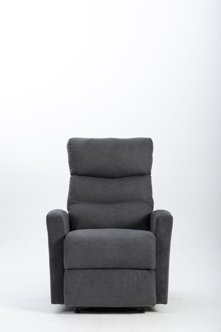 Happy Home Couchgarnitur Set Sofaset Sitzgarnitur 3tlg. mit 5 Relaxfunktionen dunkelgrau