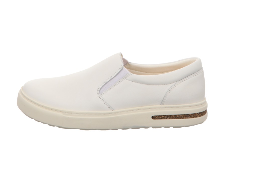 BIRKENSTOCK Sportliche Slipper weiss OSWEGO NATURAL LEATHER