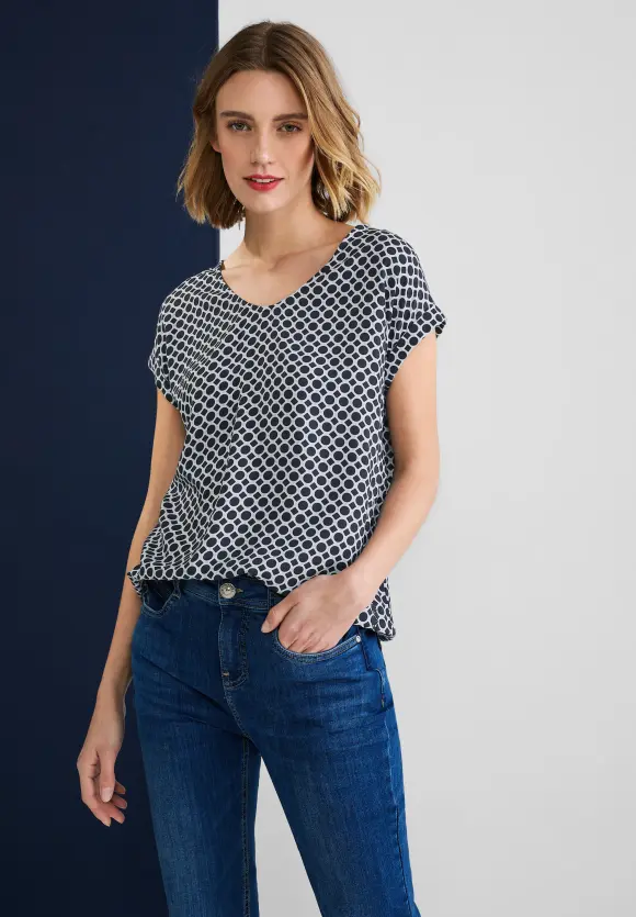 Street One Viskose Bluse mit Muster