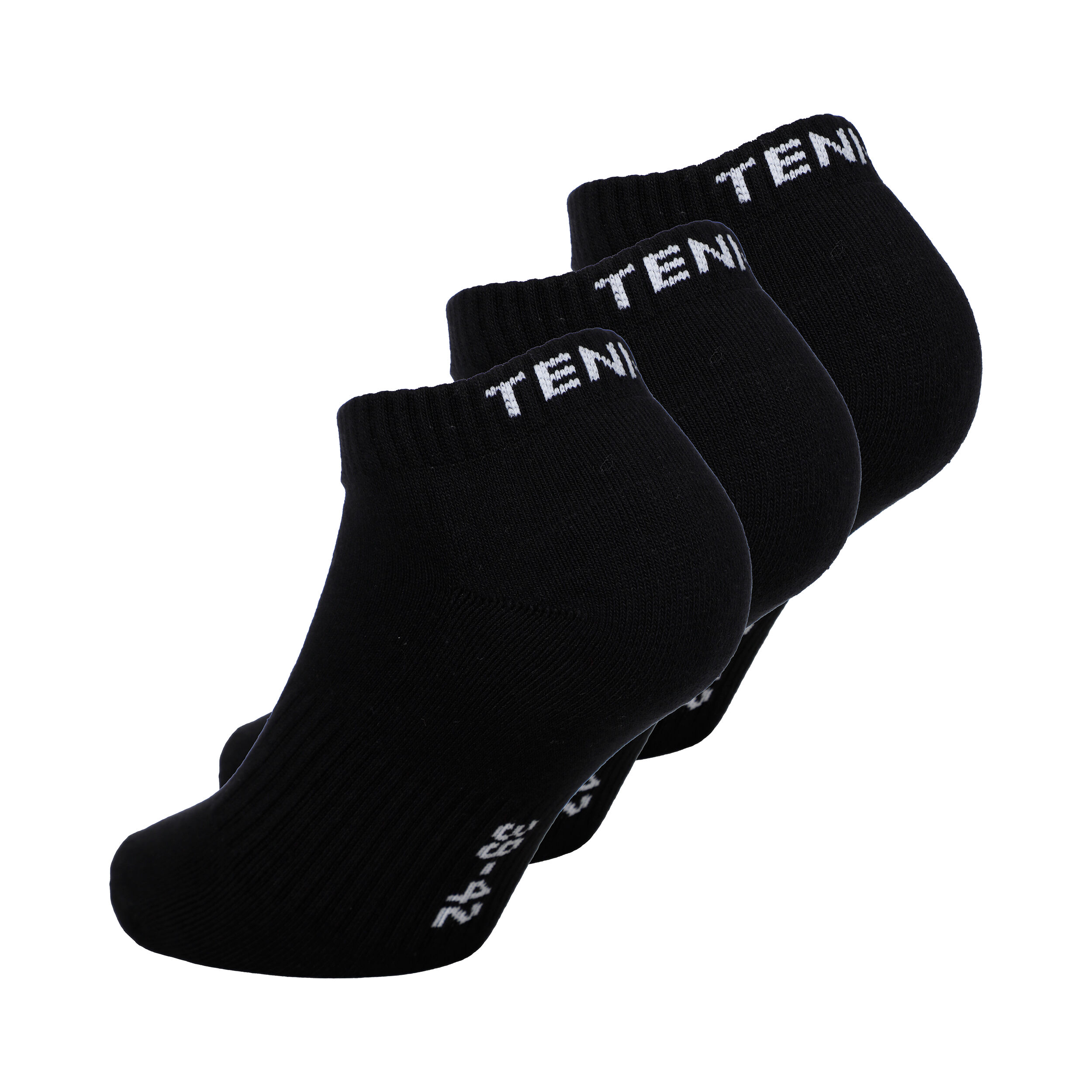 Tennissocken 3er Pack - Schwarz
