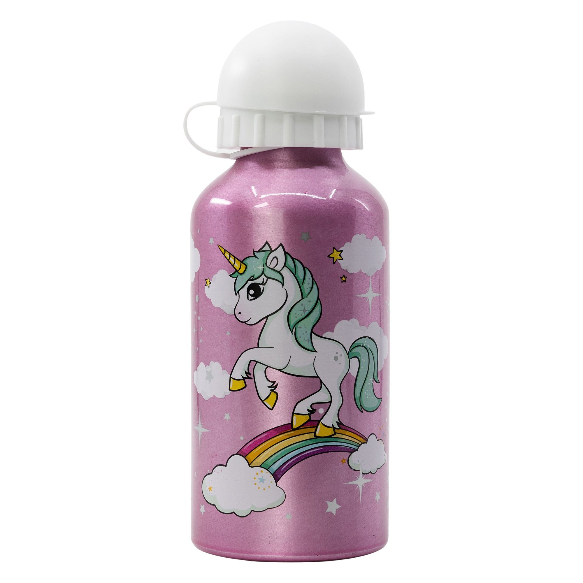 Storline Lunchbox Einhorn Unicorn 2 tlg. Lunch Set, Kunststoff, (2-tlg), Brotdose mit 3 Kammern Alu-Trinkflasche 400 ml