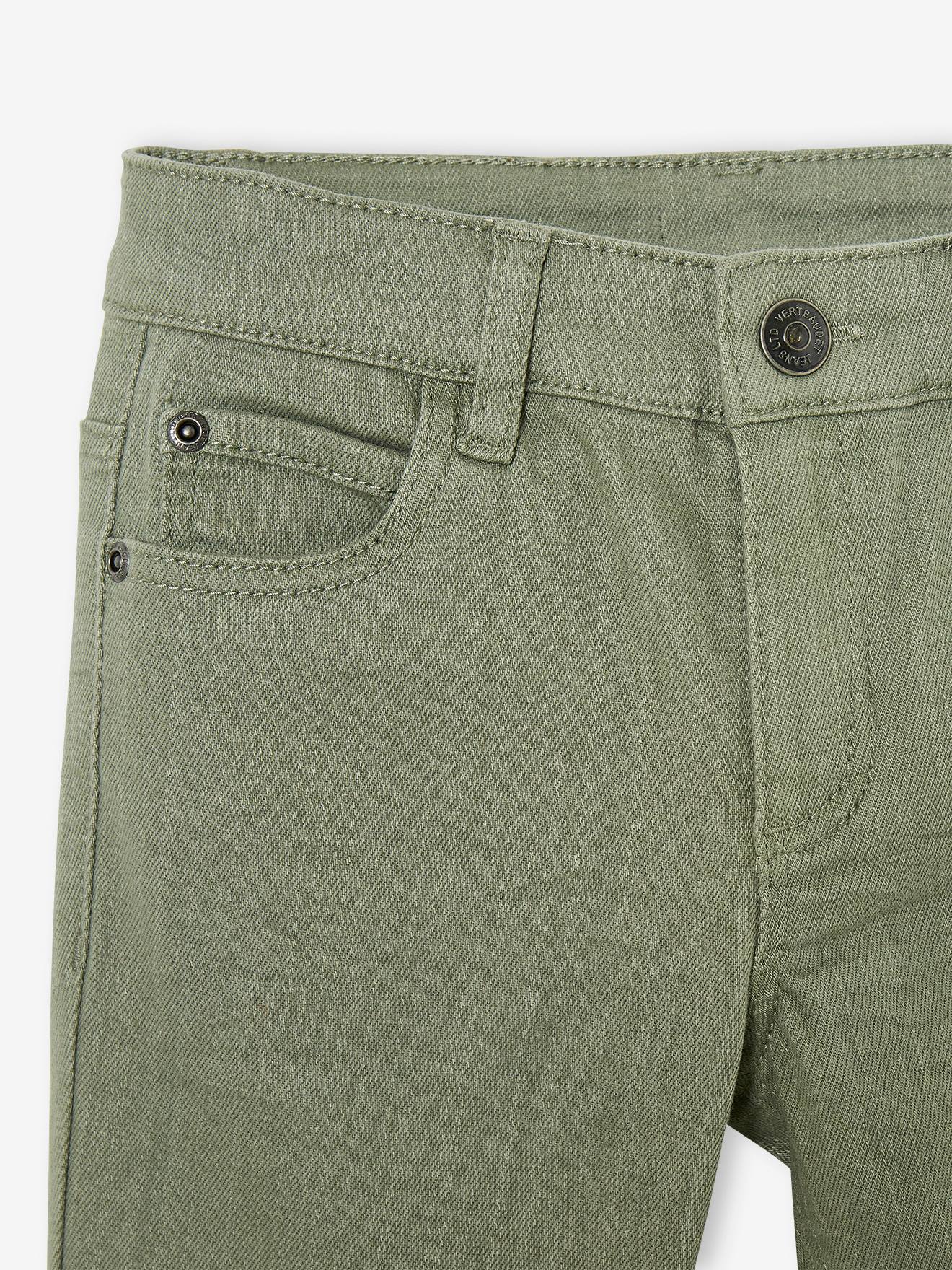 Bermuda couleur garçon en toile bronze