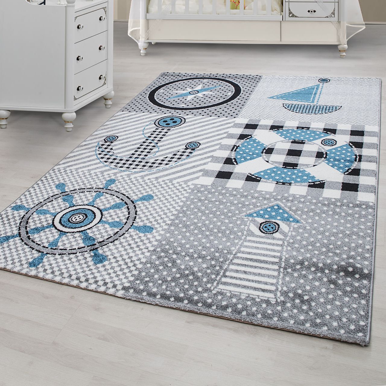 Ayyildiz Teppich, KIDS 0510, GREY, 120 x 170 cm