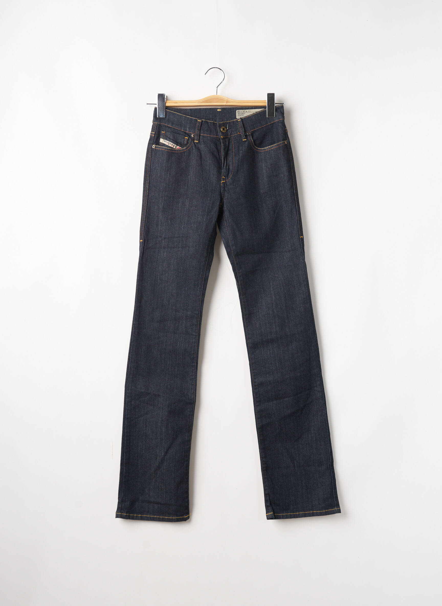 Diesel Jeans Coupe Droite Femme couleur bleu