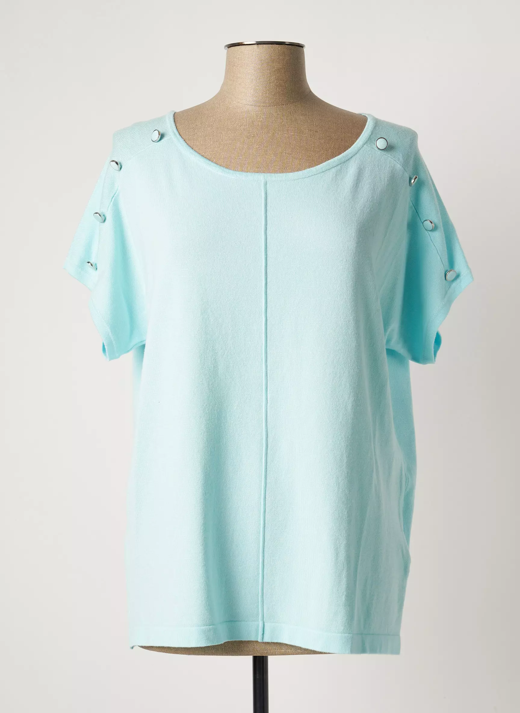 Marble Pulls Femme couleur bleu