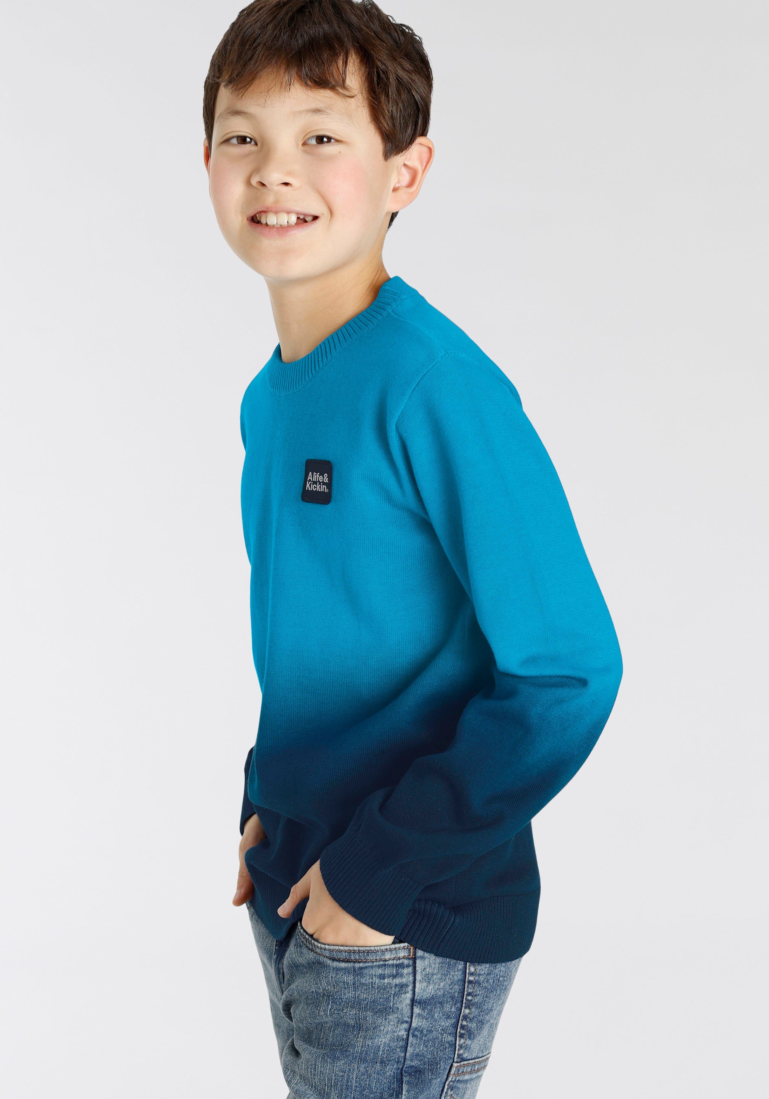 Alife & Kickin Strickpullover für Jungen, in tollem Farbverlauf