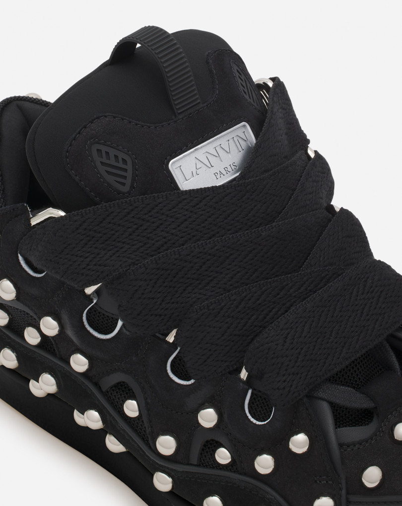 SNEAKERS CURB EN CUIR AVEC STUDS