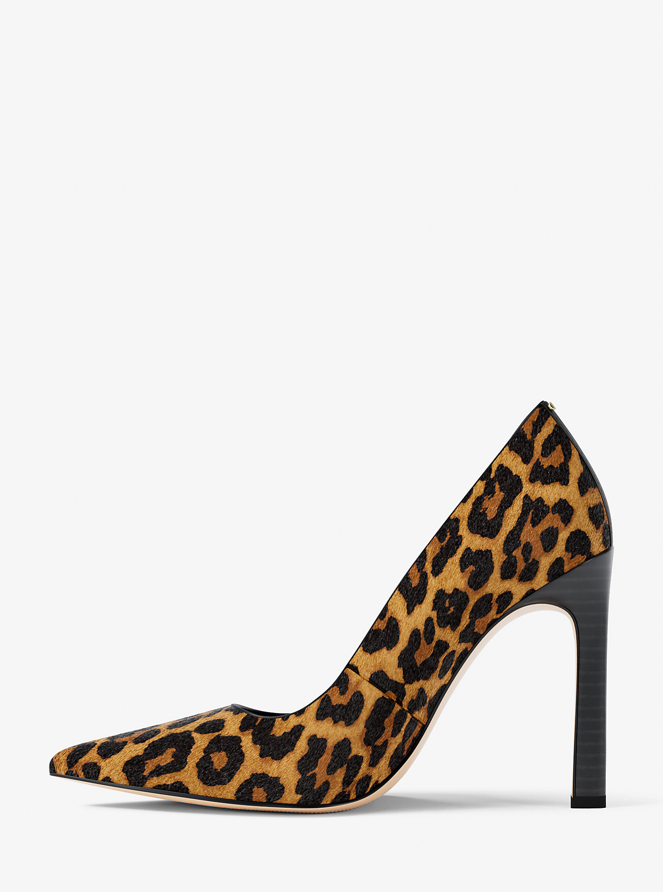 Amara Leopard Print Calf Hair Pump - MARIGOLD