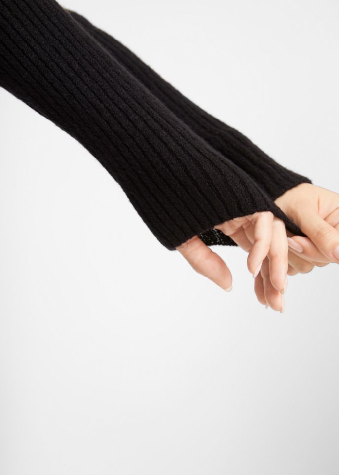 Longpullover mit Rollkragen