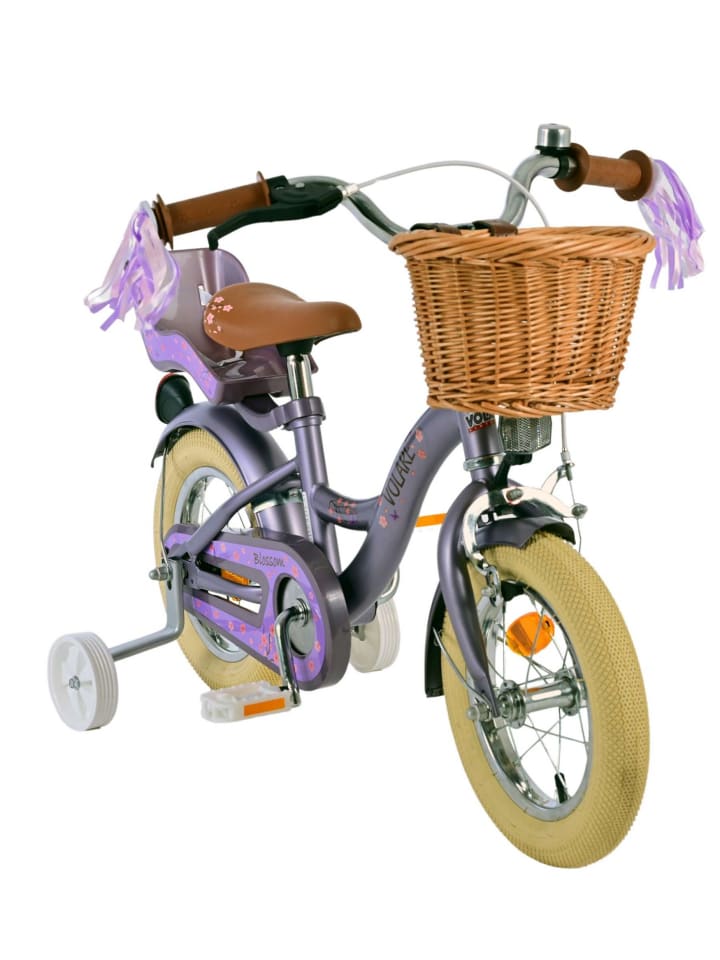 Volare Kinderfahrrad Blossom für Mädchen 12 Zoll Kinderrad in Lila 3 Jahre günstig kaufen onesize