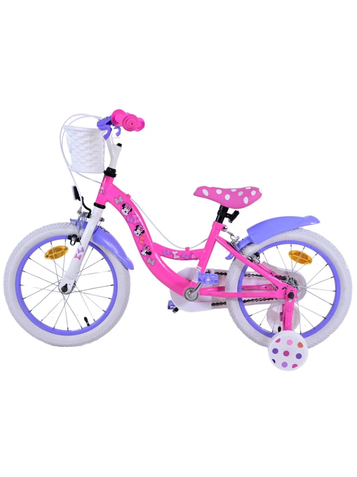 Volare Kinderfahrrad Disney Minnie Fahrrad für Mädchen 16 Zoll Kinderrad Rosa 4 Jahre günstig kaufen onesize