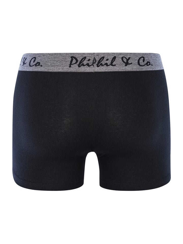 Phil & Co. Berlin  Retro Pants Jersey in schwarz-anthrazit günstig kaufen