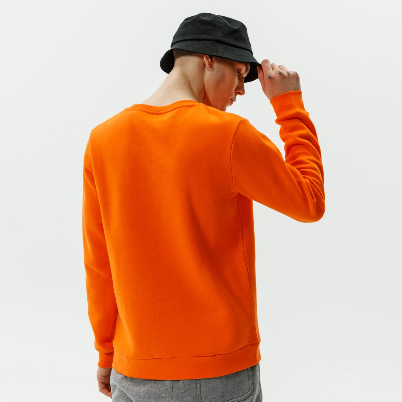 CONFRONT SWEATSHIRT SMALL LOGO CREW ORANGE Orange