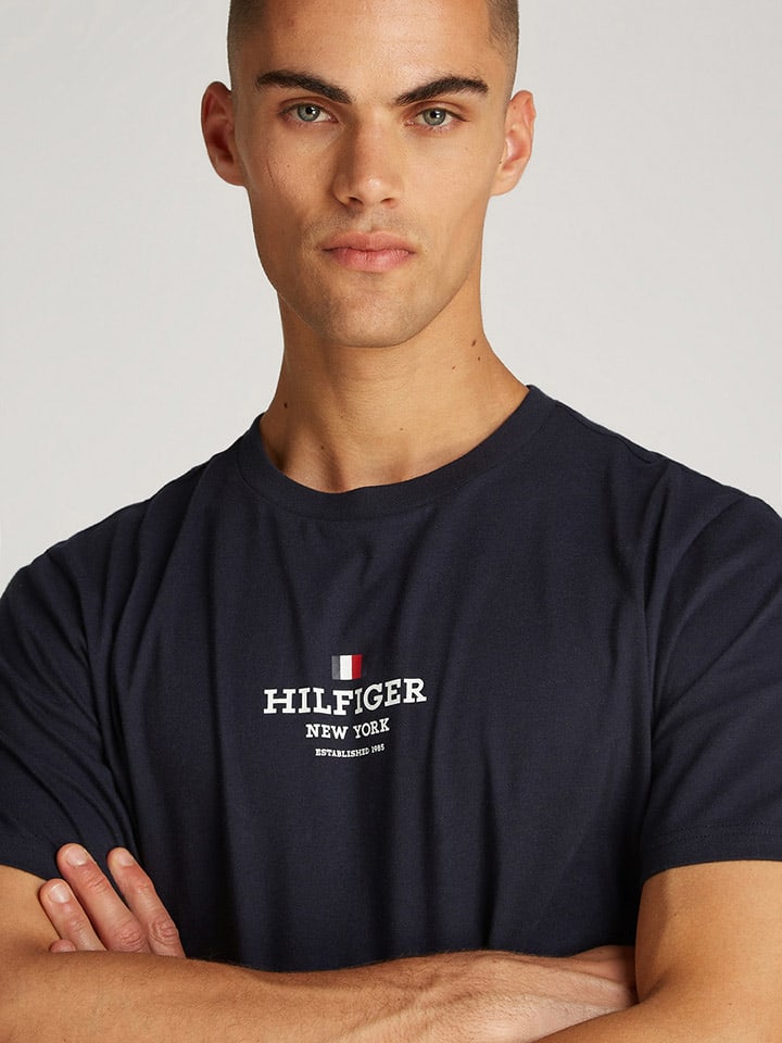 Tommy Hilfiger Shirt in Dunkelblau günstig kaufen