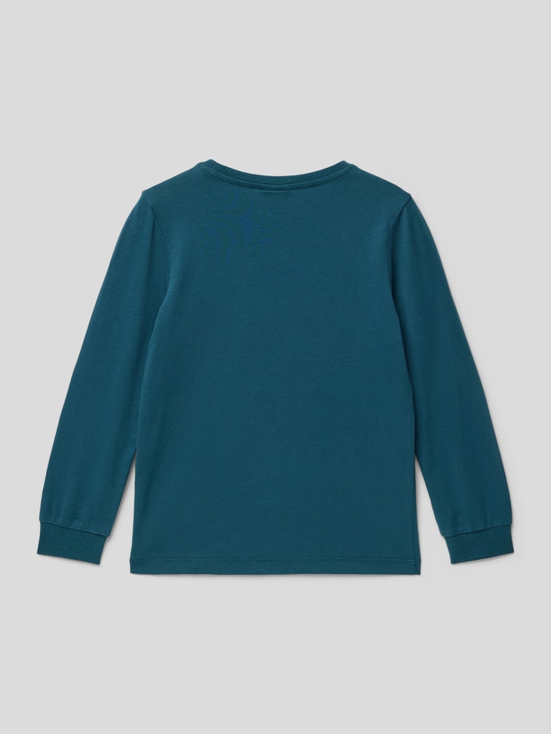 Longsleeve mit Motiv-Print in dunkelgrün
