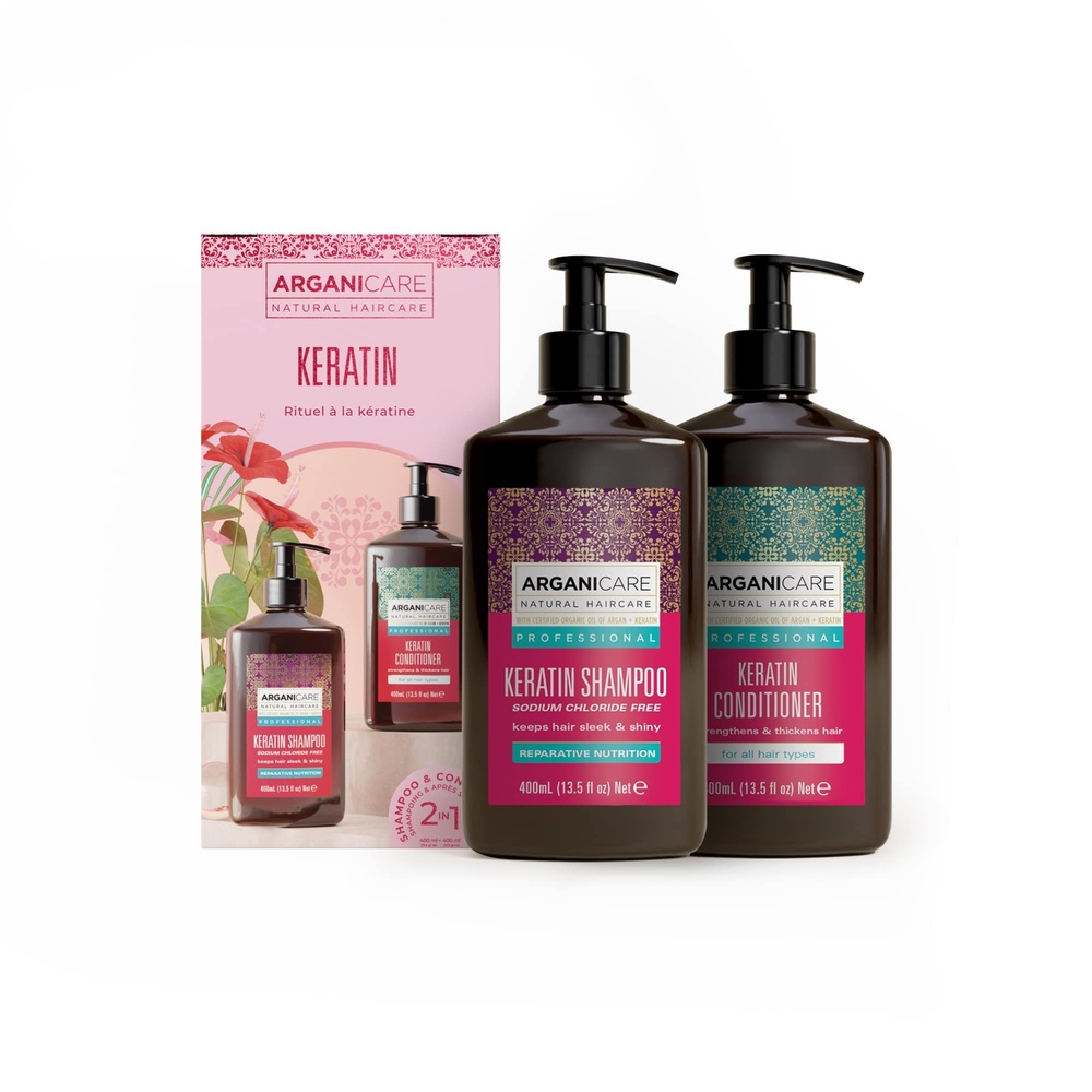 Arganicare Coffret Duo Réparateur Shampooing + Après-shampooing