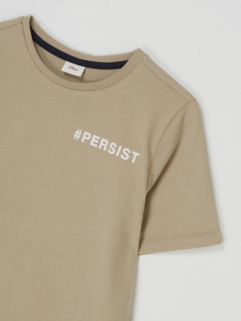 T-Shirt mit Print in sand