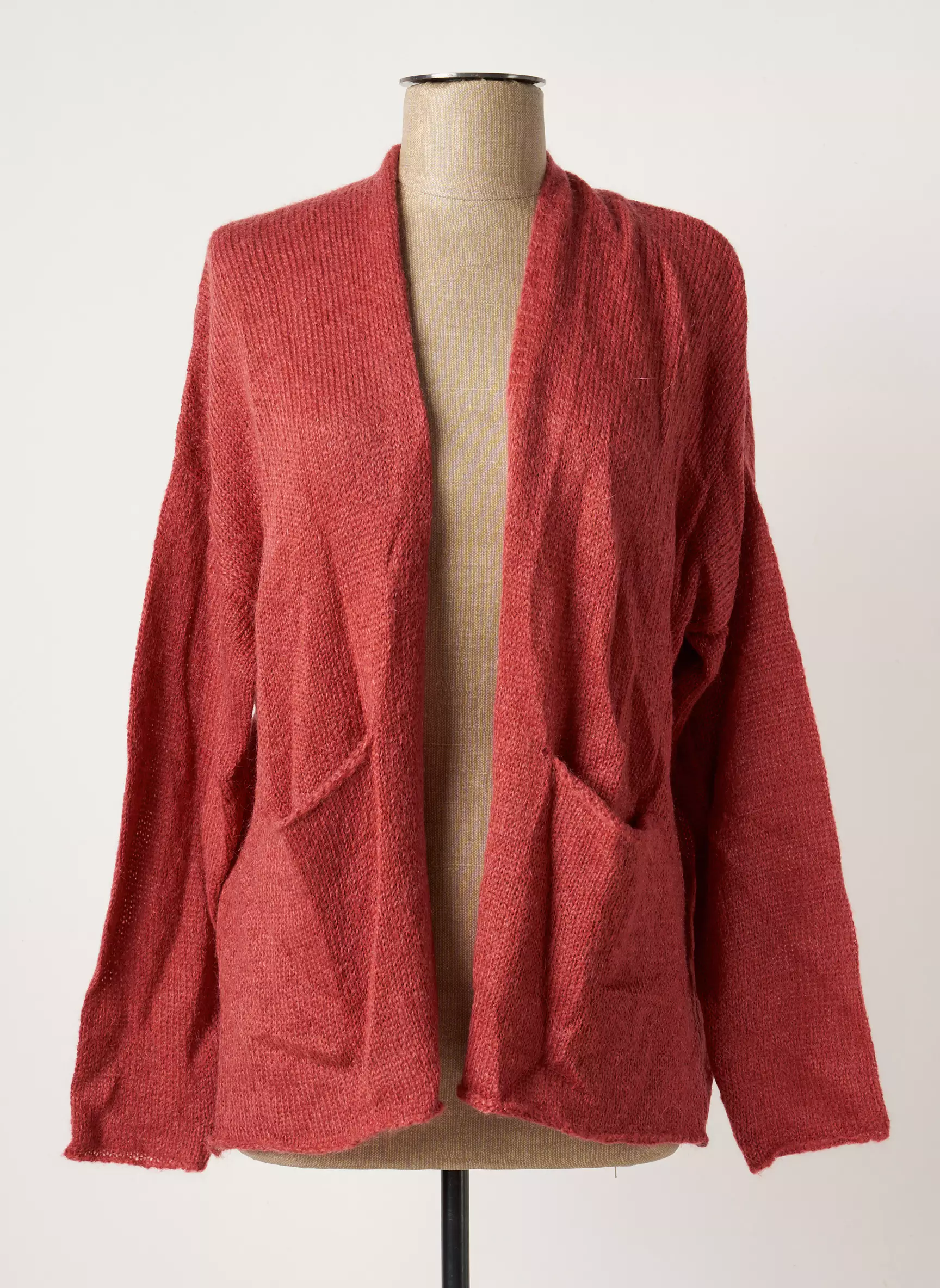 Indi Cold Cardigans Femme couleur rouge