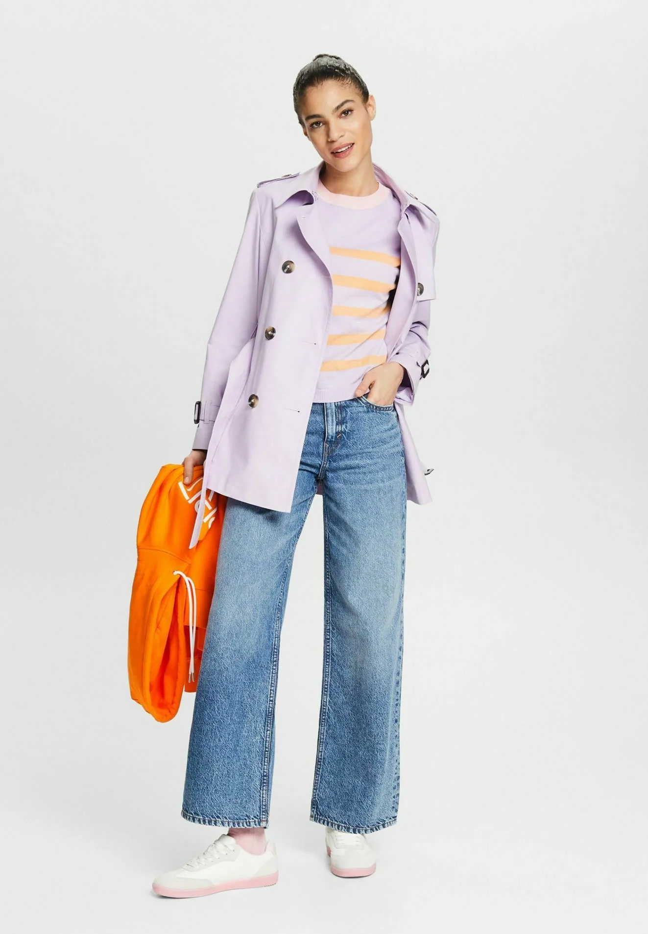 Esprit STRIPED - Camiseta con estampado