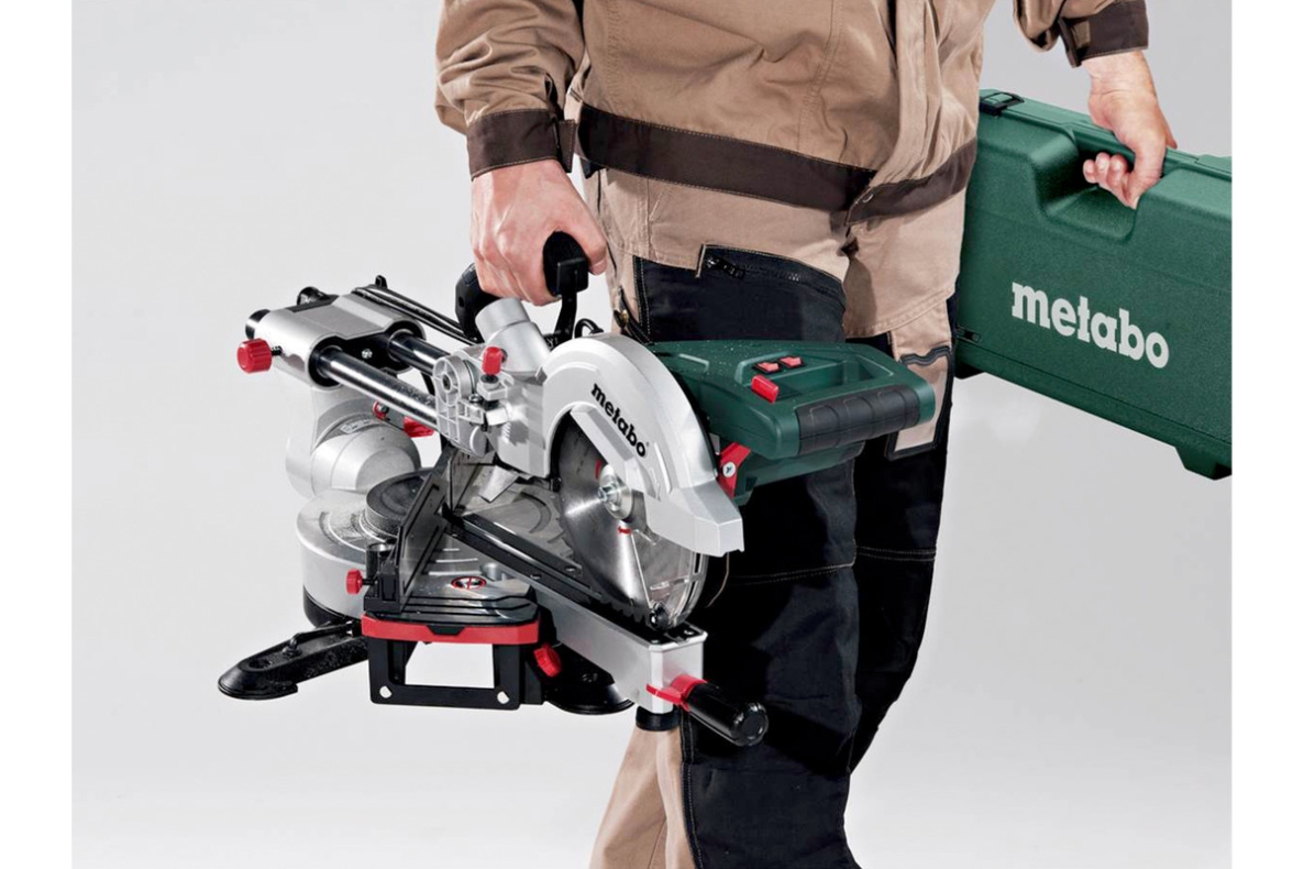 Metabo 690972000 KGSV 72 XACT SYM Gehrungssäge mit Zugfunktion + KSU251 Ständer