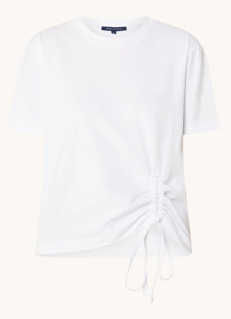 French Connection Rallie t-shirt with drawstring detail