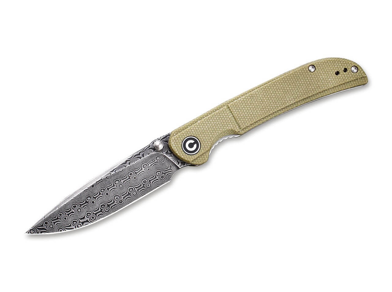 Imperium Damascus Micarta Olive