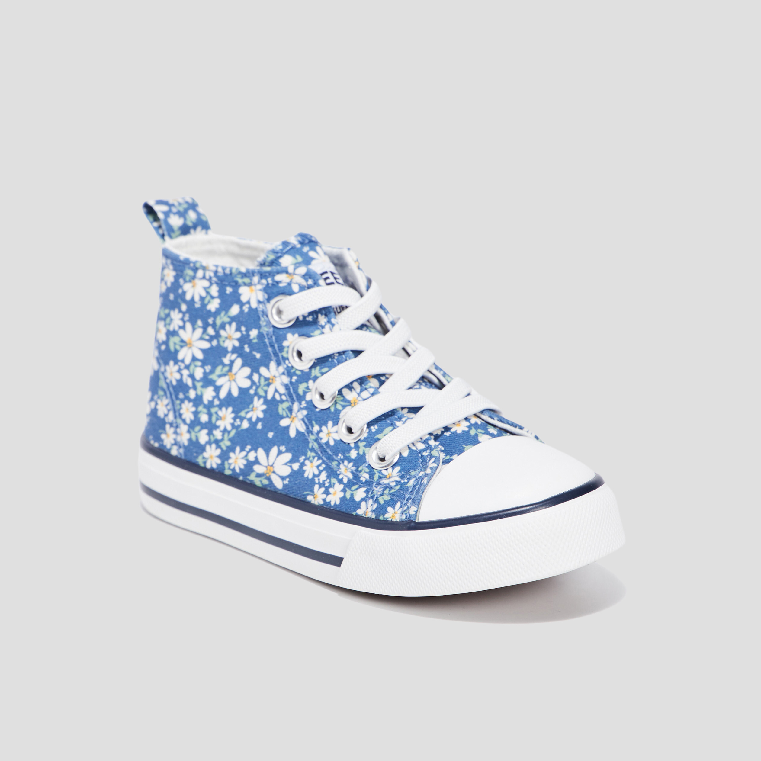 Tennis montantes en toile Creeks bleu fille | La Halle