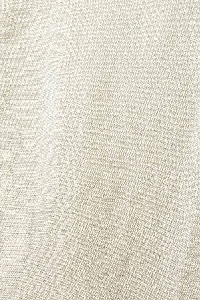 Hemdkleid in Minilänge aus Leinenmix