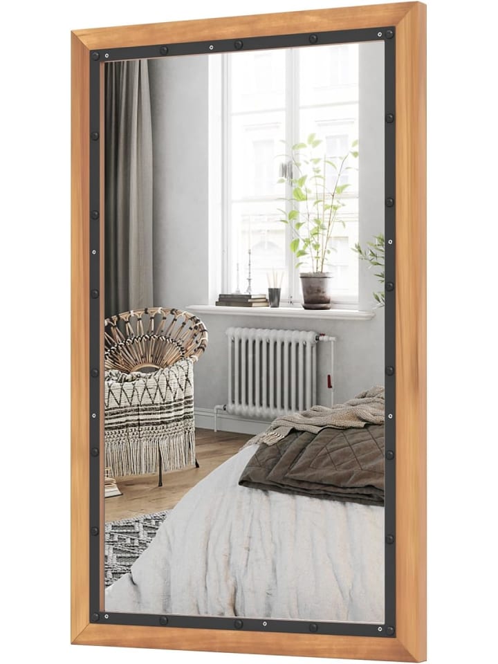 COSTWAY Wandspiegel 55x90cm in Beige günstig kaufen onesize